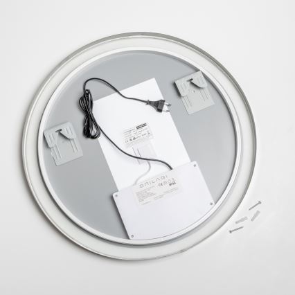 Brilagi - LED Stmievateľné kúpeľňové vyhrievané zrkadlo s podsvietením ALU PRO LED/18W/230V pr. 60 cm 3000/4000/6500K IP44 lesklý chróm CRI 90