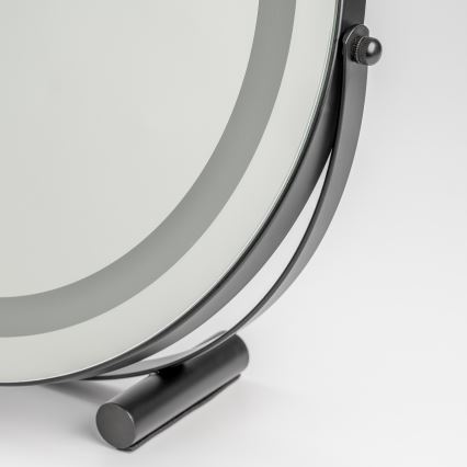 BRILAGI - stmievateľné LED make-upové zrkadlo CALIFORNIA LED/17W/230V 3000/4000/6500K pr. 42 cm čierna
