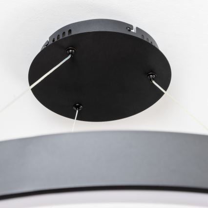 Brilagi - LED stmievateľný závesný luster na lanku FALCON II LED/108W/230V 3000-6500K pr. 80 cm čierna + diaľkové ovládanie