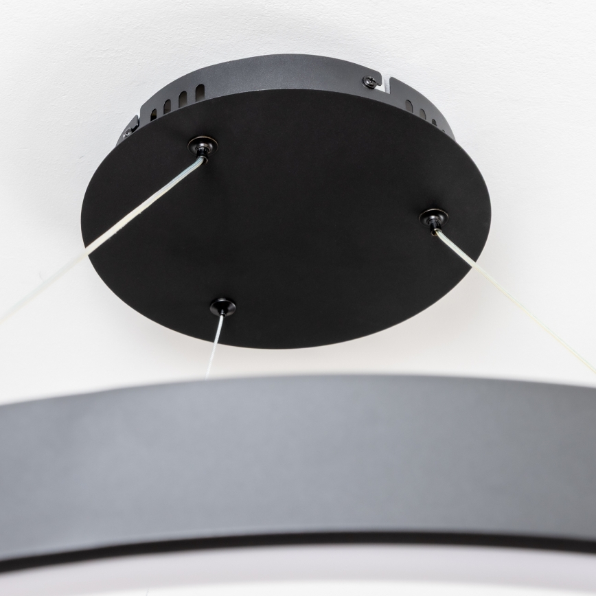 Brilagi - LED stmievateľný závesný luster na lanku FALCON II LED/108W/230V 3000-6500K pr. 80 cm čierna + diaľkové ovládanie