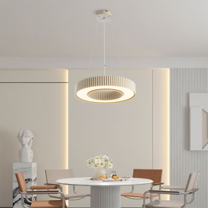 Brilagi - stmievateľný LED luster na lane LUMIX LED/48W/230V 3000-6000K, béžový, priemer 50 cm + diaľkové ovládanie
