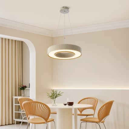 Brilagi - stmievateľný LED luster na lane LUMIX LED/48W/230V 3000-6000K, béžový, priemer 50 cm + diaľkové ovládanie