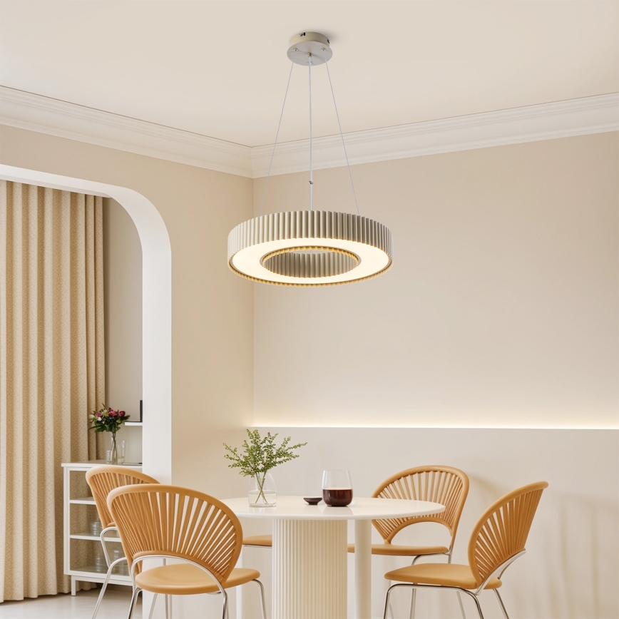 Brilagi - stmievateľný LED luster na lane LUMIX LED/48W/230V 3000-6000K, béžový, priemer 50 cm + diaľkové ovládanie
