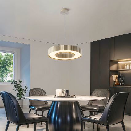 Brilagi - stmievateľný LED luster na lane LUMIX LED/48W/230V 3000-6000K, béžový, priemer 50 cm + diaľkové ovládanie