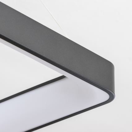 Brilagi - LED Stmievateľný luster na lanku FALCON II LED/125W/230V 3000-6500K 60x60 cm čierna + diaľkové ovládanie