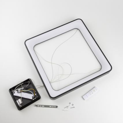 Brilagi - LED Stmievateľný luster na lanku FALCON II LED/125W/230V 3000-6500K 60x60 cm čierna + diaľkové ovládanie