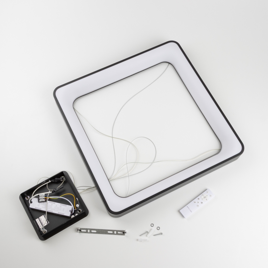 Brilagi - LED Stmievateľný luster na lanku FALCON II LED/125W/230V 3000-6500K 60x60 cm čierna + diaľkové ovládanie