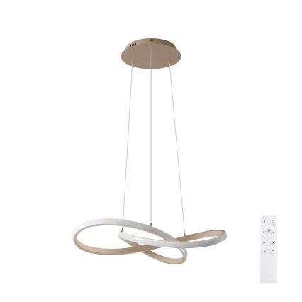Brilagi - LED stmievateľný závesný luster na lankách INFINITY LED/55W/230V 3000-6000K 50x50 cm béžová + diaľkové ovládanie