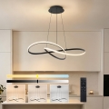Brilagi - LED stmievateľný luster na lane INFINITY LED/80W/230V 3000-6000K 80x80 cm čierna + diaľkové ovládanie