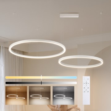Brilagi - LED stmievateľný luster na lane PORTOFINO LED/98W/230V 3000-6000K biela + diaľkové ovládanie