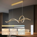 Brilagi - LED stmievateľný luster na lane SIGNATURE LED/55W/230V 3000-6000K 120x23 cm zlatý + diaľkové ovládanie