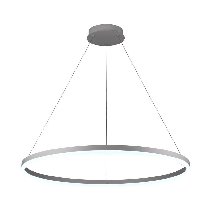 Brilagi - LED stmievateľný luster na lane CIRCLE LED/55W/230V 3000-6500K priemer 80 cm biela + diaľkové ovládanie