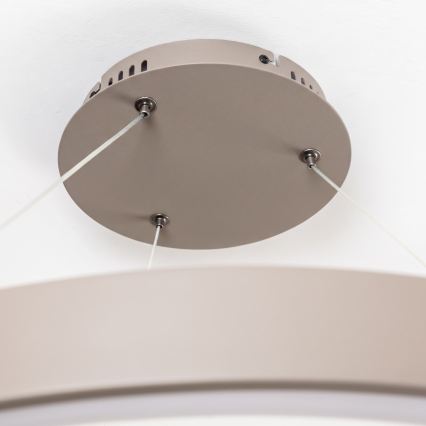 BRILAGI - LED stmievateľný luster na lanku FALCON II LED/108W/230V 3000-6500K pr. 80 cm béžový + diaľkové ovládanie