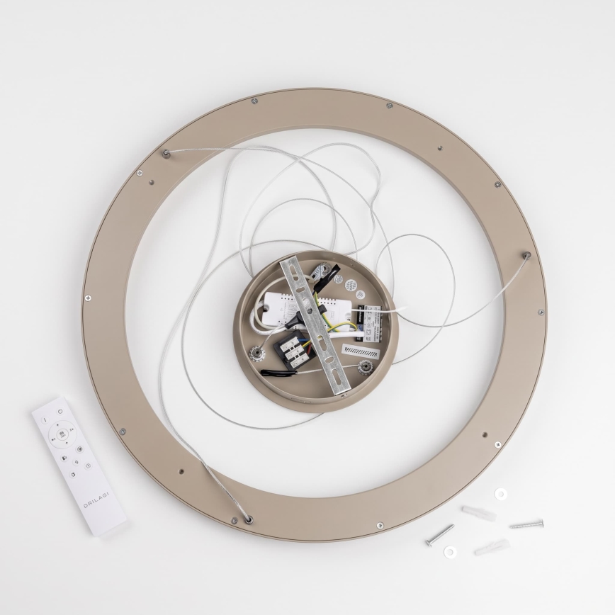 BRILAGI - LED Stmievateľný luster na lanku FALCON SLIM LED/42W/230V 3000-6500K pr. 50 cm béžová + diaľkové ovládanie