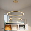 Brilagi - LED stmievateľný luster na lankách PORTOFINO LED/98W/230V 3000-6000K pr. 80 cm zlatý + diaľkové ovládanie