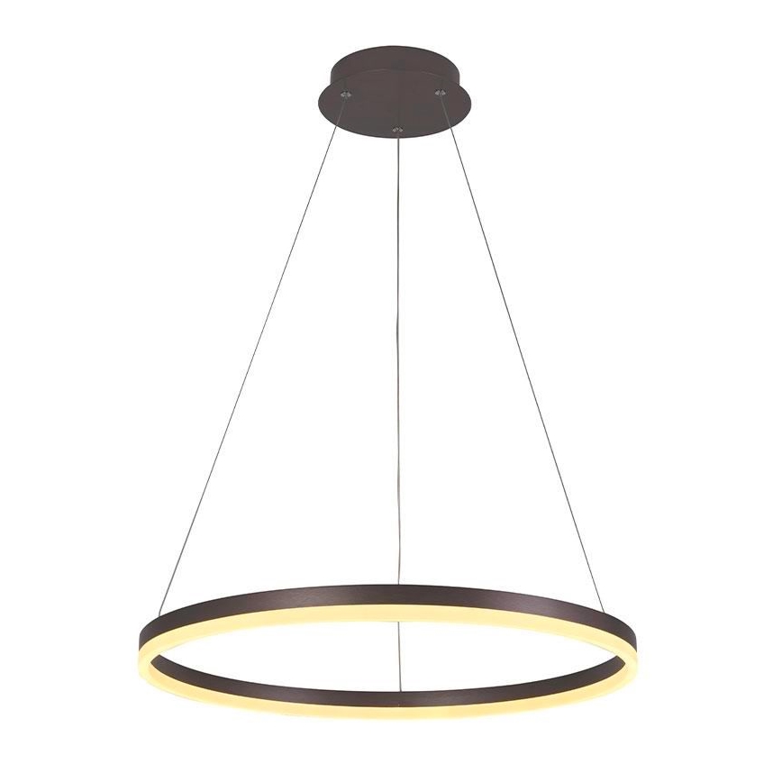 Brilagi - LED Stmievateľný luster na lanku CIRCLE LED/42W/230V 3000-6500K hnedá + diaľkové ovládanie