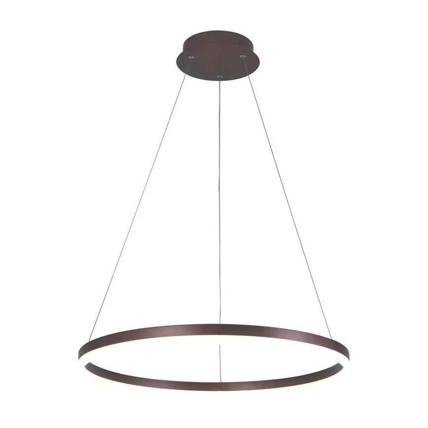 Brilagi - LED Stmievateľný luster na lanku CIRCLE LED/42W/230V 3000-6500K hnedá + diaľkové ovládanie