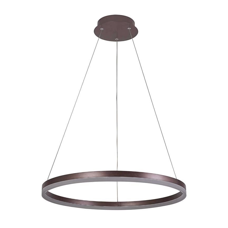 Brilagi - LED Stmievateľný luster na lanku CIRCLE LED/42W/230V 3000-6500K hnedá + diaľkové ovládanie