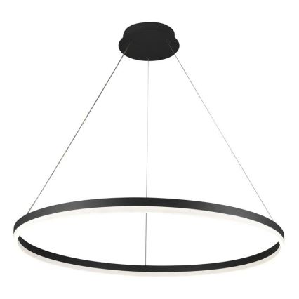 Brilagi - LED stmievateľný závesný luster CIRCLE LED/55W/230V 3000-6500K pr. 80 cm čierna + diaľkové ovládanie
