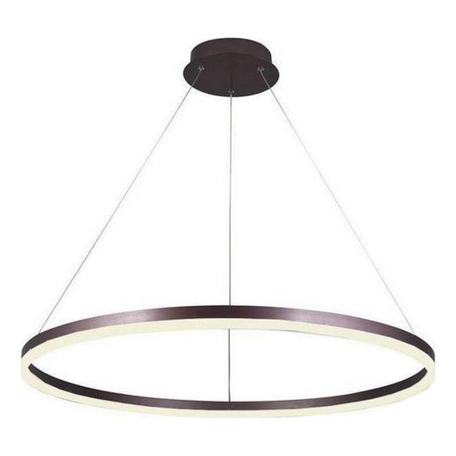 Brilagi - LED Stmievateľný luster na lanku CIRCLE LED/55W/230V 3000-6500K hnedá + diaľkové ovládanie