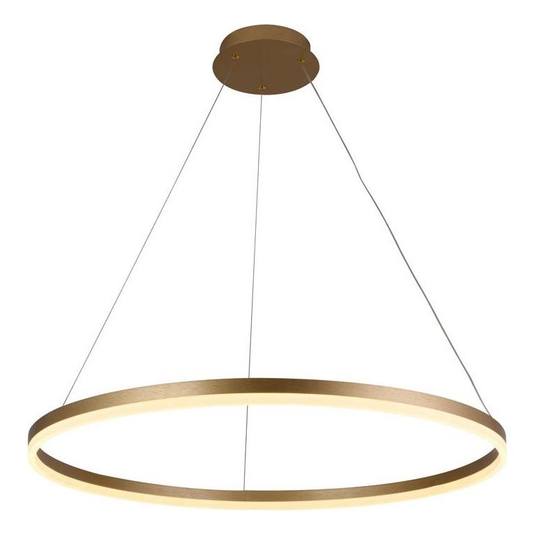 Brilagi - LED Stmievateľný luster na lanku CIRCLE LED/55W/230V 3000-6500K zlatá + diaľkové ovládanie