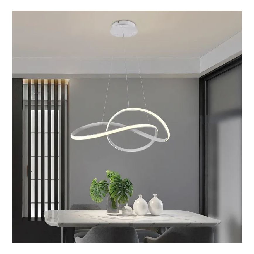 Brilagi - LED Stmievateľný luster na lanku COSMOWAVE LED/70W/230V 3000-6500K biela + diaľkové ovládanie