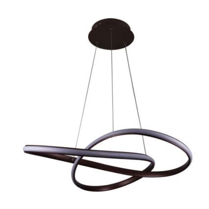 Brilagi - LED Stmievateľný luster na lanku COSMOWAVE LED/70W/230V 3000-6500K hnedá + diaľkové ovládanie