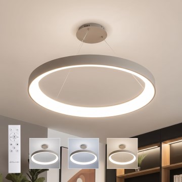 BRILAGI - LED stmievateľný luster na lanku FALCON II LED/108W/230V 3000-6500K pr. 80 cm béžový + diaľkové ovládanie