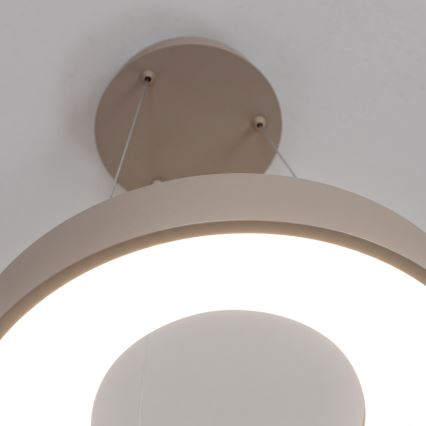 BRILAGI - LED stmievateľný luster na lanku FALCON II LED/67W/230V 3000-6500K pr. 40 cm béžová + diaľkové ovládanie