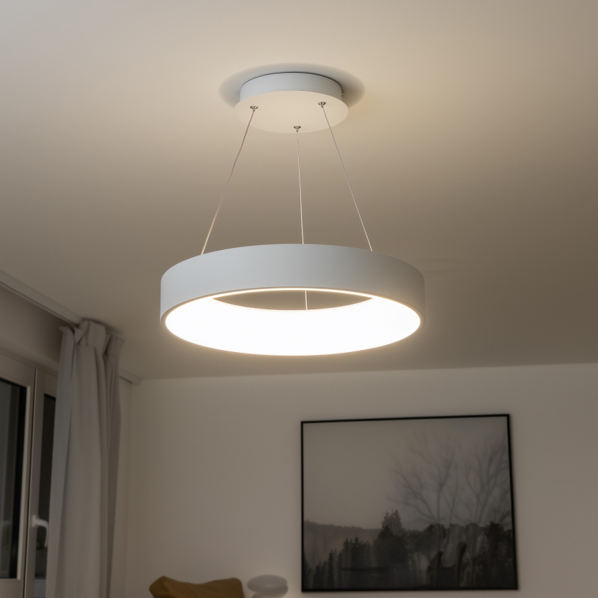 Brilagi - LED Stmievateľný luster na lanku FALCON LED/40W/230V 3000-6500K pr. 45 biela +  diaľkové ovládanie