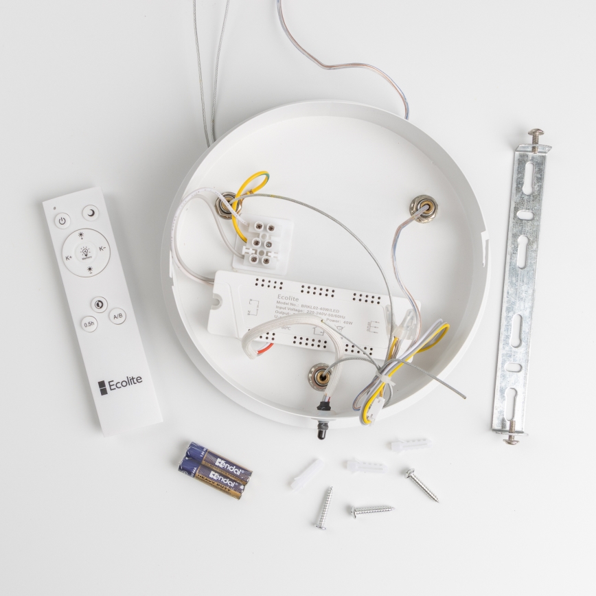 Brilagi - LED Stmievateľný luster na lanku FALCON LED/80W/230V 3000-6500K pr. 60 cm biela + diaľkové ovládanie