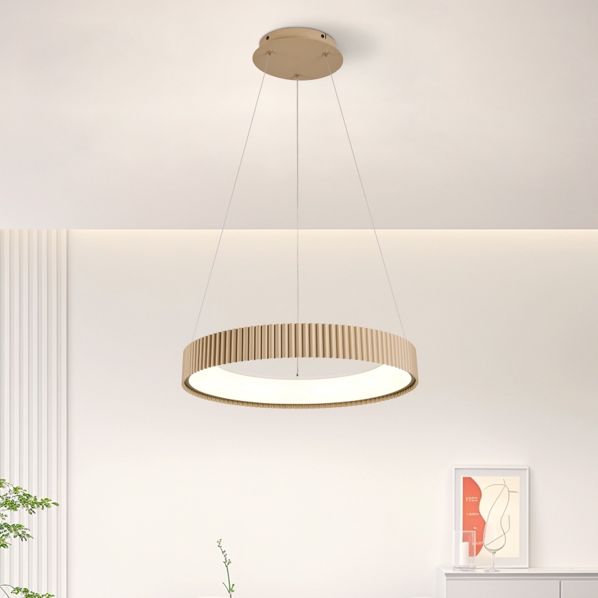 Brilagi - LED lestenec z možnostjo zatemnitve s kablom FALCON MODERN LED/30W/230V 3000-6500K 40 cm, bež + daljinski upravljalnik