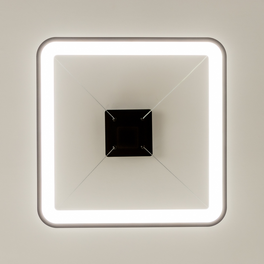 Brilagi - LED stmievateľný závesný luster FALCON SLIM LED/50W/230V 3000-6500K 50x50 cm čierny + diaľkové ovládanie