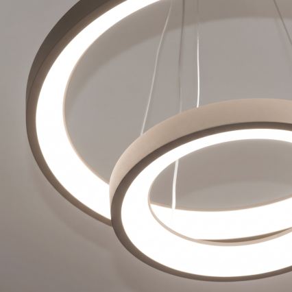 BRILAGI - stmievateľný LED luster na lankách FALCON SLIM LED/68W/230V 3000-6500K pr. 50 cm béžová + diaľkové ovládanie