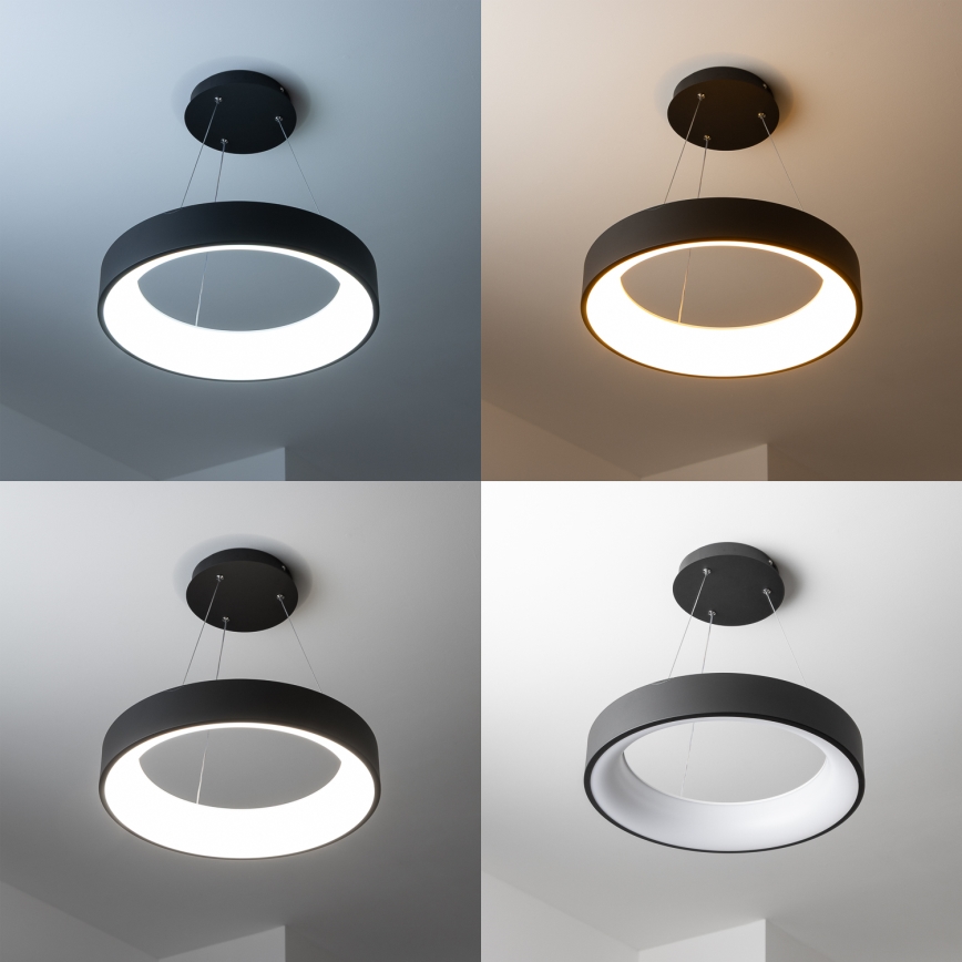 Brilagi - LED stmievateľný luster na lanku FALCON LED/40W/230V 3000-6500K priemer 45 cm čierna + diaľkové ovládanie