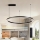 Brilagi - LED stmievateľný luster na lanku PORTOFINO LED/60W/230V 3000-6000K pr. 80 cm čierna + diaľkové ovládanie