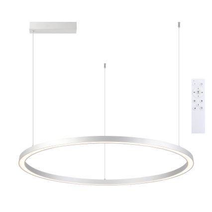 Brilagi - LED stmievateľný luster na lane PORTOFINO LED/60W/230V 3000-6000K pr. 80 cm strieborná + diaľkové ovládanie