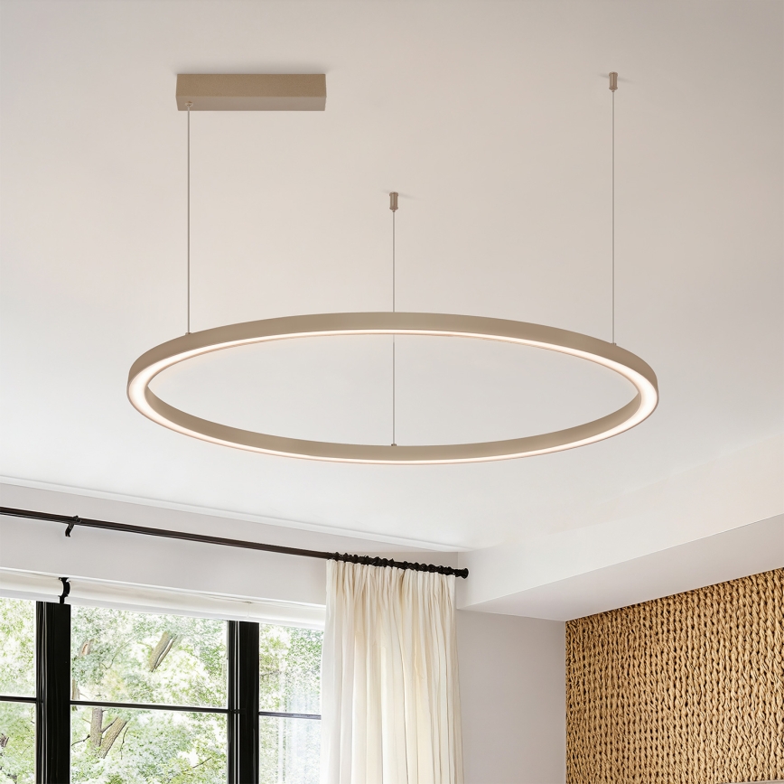 BRILAGI - LED stmievateľný luster na lanku PORTOFINO LED/60W/230V 3000-6000K pr. 80 cm béžový + diaľkové ovládanie