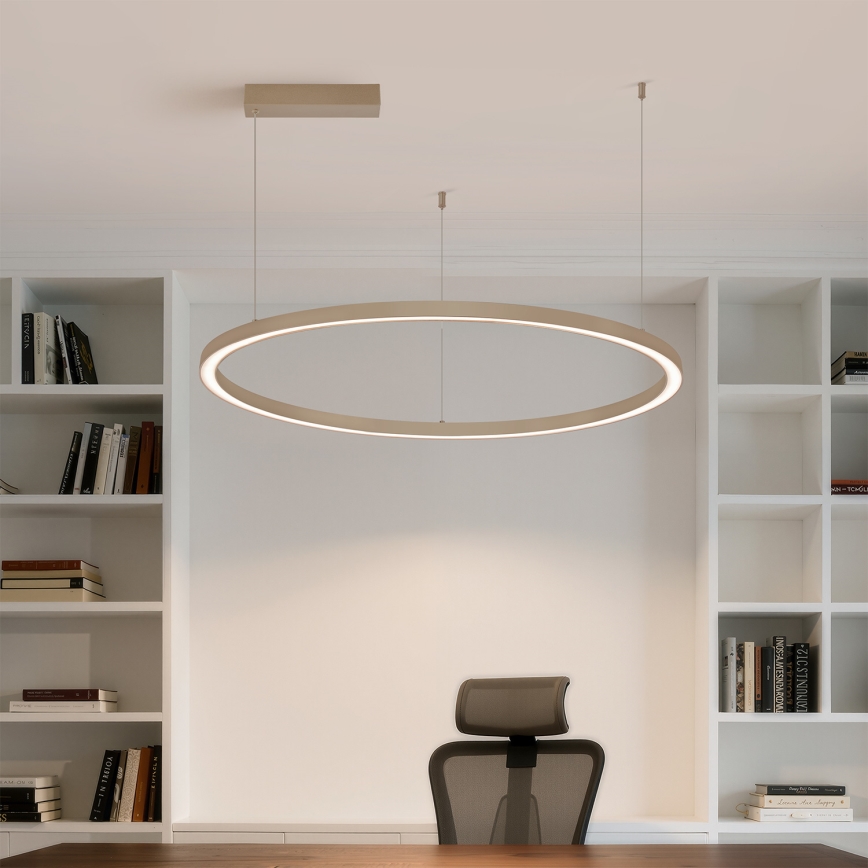 BRILAGI - LED stmievateľný luster na lanku PORTOFINO LED/60W/230V 3000-6000K pr. 80 cm béžový + diaľkové ovládanie