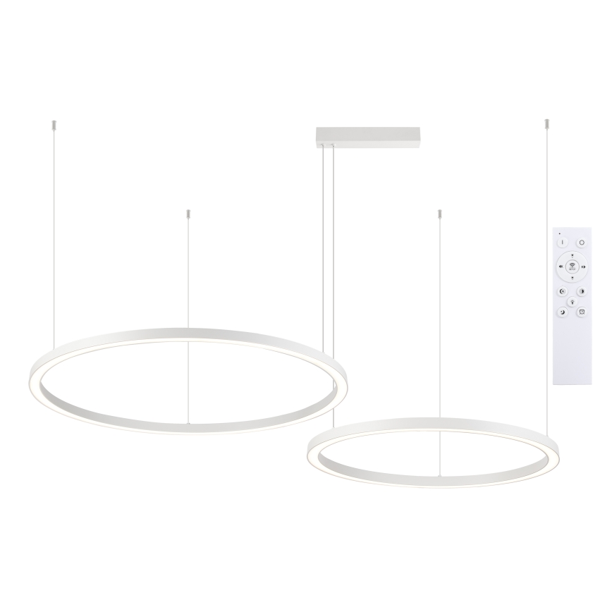 Brilagi - LED stmievateľný luster na lane PORTOFINO LED/98W/230V 3000-6000K biela + diaľkové ovládanie