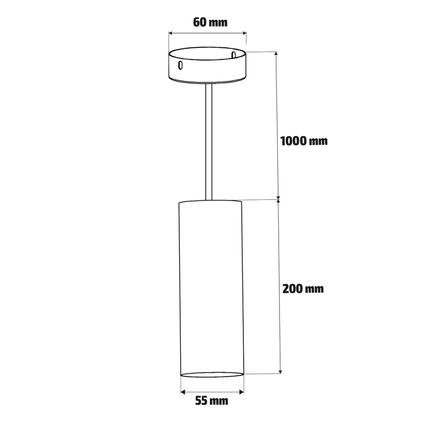 Brilagi - LED RGBW Stmievateľný závesný luster na lanku SELE 1xGU10/4,8W/230V 3000K čierna/zlatá + diaľkové ovládanie