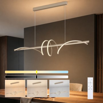 BRILAGI - LED stmievateľný luster na lanku SIGNATURE LED/50W/230V 3000-6000K 120 cm béžová + diaľkové ovládanie