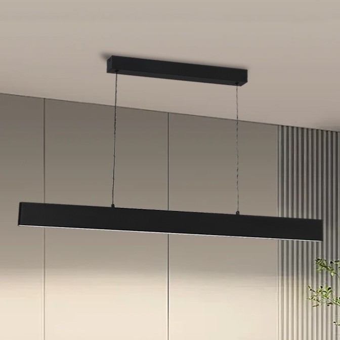 Brilagi - LED Stmievateľný luster na lanku SLIMLINE LED/40W/230V 3000-6000K čierna + diaľkové ovládanie