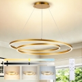 BRILAGI - LED stmievateľný luster na lanku TWISTER LED/105W/230V 3000-6000K priemer 100 cm zlatá + diaľkové ovládanie