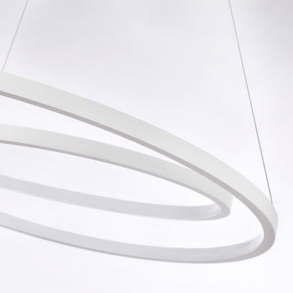 Brilagi - Stmievateľný LED luster na lanku TWISTER LED/105W/230V 3000-6000K priemer 100 cm biela + diaľkové ovládanie
