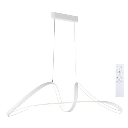 Brilagi - LED stmievateľný závesný luster na lane TWISTER LED/60W/230V 3000-6000K biela + diaľkové ovládanie