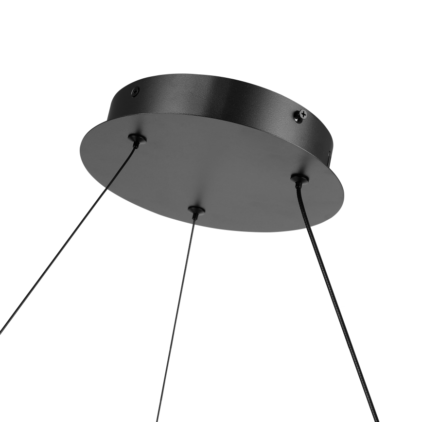 Brilagi - LED stmievateľný luster na lane TWISTER LED/75W/230V 3000-6000K priemer 70 cm čierna + diaľkové ovládanie