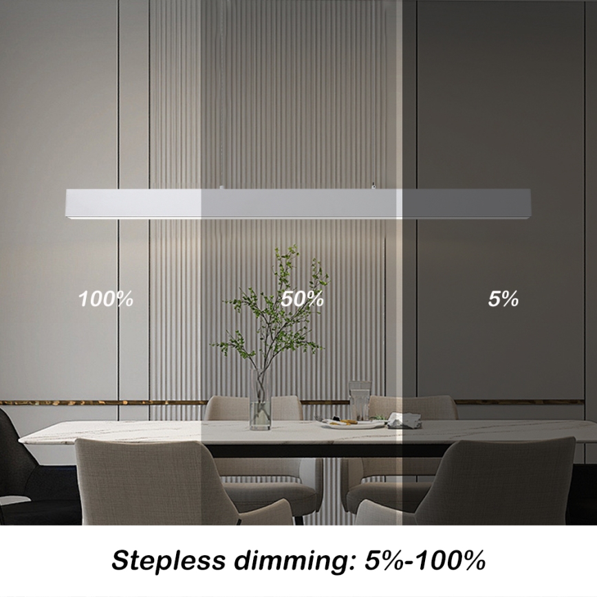 Brilagi - LED Stmievateľný luster na lanku SLEEKLINE SMART LED/40W/230V 3000-6000K Wi-Fi Tuya biela + diaľkové ovládanie