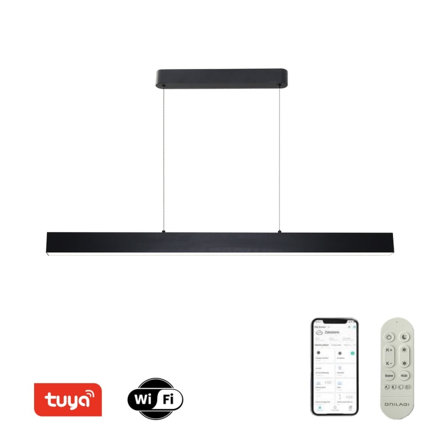 Brilagi - LED Stmievateľný luster na lanku SLEEKLINE SMART LED/40W/230V 3000-6000K Wi-Fi Tuya čierna + diaľkové ovládanie