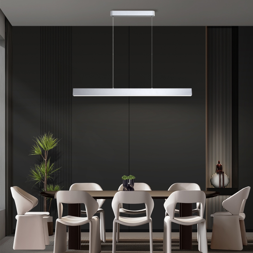 Brilagi - LED stmievateľný luster na lane SLEEKLINE SMART LED/40W/230V 3000-6000K Wi-Fi Tuya strieborná + diaľkové ovládanie